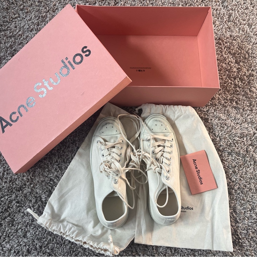 ACNE STUDIOS BALLOW SOFT TUMBLED TAG SNEAKER - Picture 11 of 15
